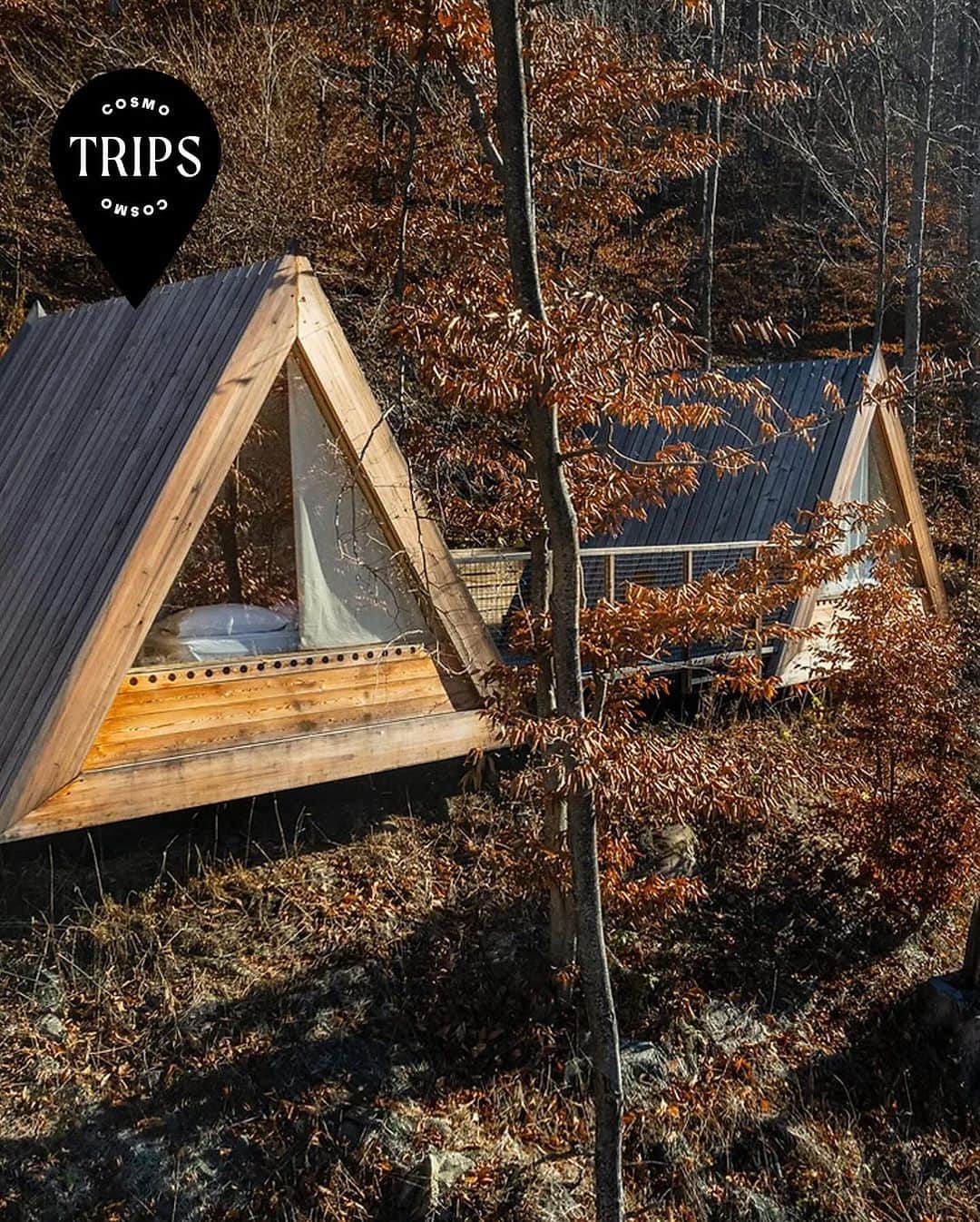 Cosmopolitanさんのインスタグラム写真 - (CosmopolitanInstagram)「It’s that time of year when I need to be deep in the woods in a chic cabin with a fireplace with Taylor Swift’s ‘Folklore’ playing softly in the background. Oh, you too? Plan your weekend trip to the Catskills at the link in bio.」9月25日 4時04分 - cosmopolitan
