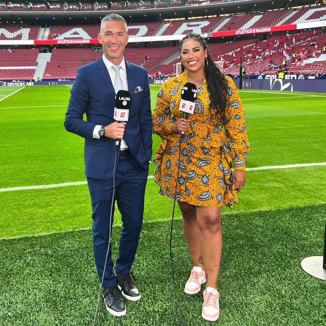 ルイス・ハビエル・ガルシア・サンスのインスタグラム：「At the Metropolitano to watch the Derbi Atleti v R. Madrid. Massive 3 points for the home team  and close the gap with the Top of the league. #ESPN #laliga #Atleti」