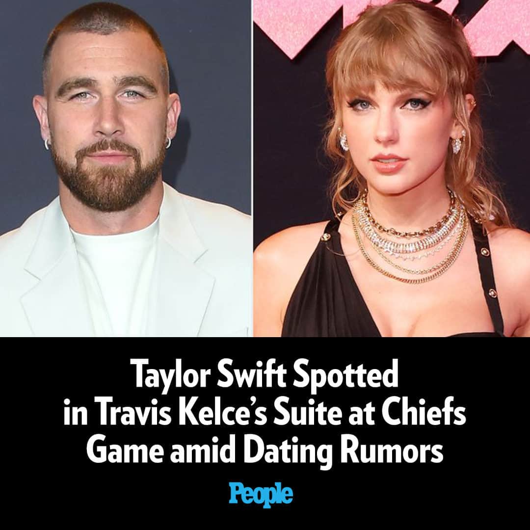 People Magazineさんのインスタグラム写真 - (People MagazineInstagram)「Taylor Swift may have been intrigued by Travis Kelce’s intention to give her his number on a friendship bracelet.   Amid dating rumors between the pop superstar and Kansas City Chief tight end, Swift was spotted watching the Kansas City Chiefs play the Chicago Bears at Arrowhead Stadium on Sunday.  Tap our bio link for more details. | 📷: FilmMagic; Getty」9月25日 5時43分 - people