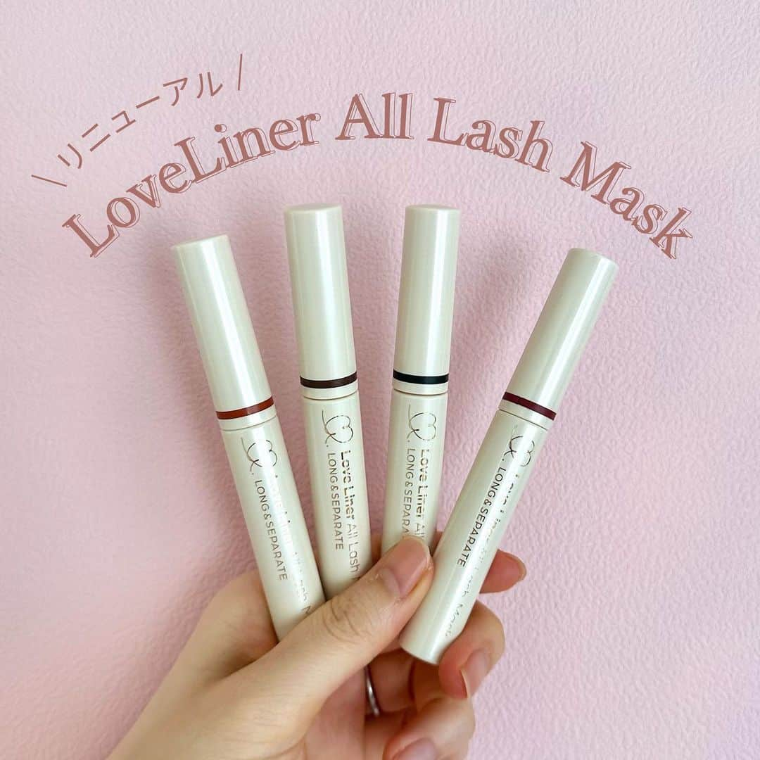 牧野結美のインスタグラム：「LoveLiner All Lash Mask🧸🫶🏻🤍  @loveliner_official のマスカラがリニューアル🌷 投稿の4枚目では、お気に入りの Brown Blackのマスカラをぬっています☺️  ナチュラルなのにまつ毛の存在感も出せて 絶妙なカラーだと思います🕊️  まつ毛がキレイにセパレートされるので とっても美しい仕上がりになります🪞✨  -------------------------------------  ＜商品情報＞ ラブ・ライナー　オールラッシュ　マスク　 ロング&セパレート＜マスカラ＞  カラー：ディープブラック/ブラウンブラック/ ダスティローズ/メルティブラウン（全4色） 価格：1,760円(税込)  -------------------------------------  ＜POINT＞ ◽️自まつげ1.5倍※1のロング感 繊維フリーなのにメイクアップの効果で 自まつ毛1.5倍※1の長さに。  ◽️ウォータープルーフ 水・汗・皮脂・涙にも強く、 さらにカールキープで、朝の仕上がりを 夜までずっとキープするのにぬるま湯で簡単オフ。  ◽️ミニマルフィットブラシ 塗りやすさを極めた19mmのブラシ。 塗り重ねてもダマにならない特殊繊維で 理想のロング＆セパレートなまつ毛に。  ◽️20種類の美容液成分配合 マスカラしながらまつげケア。 贅沢な20種類の成分で艶のある美しい目元へ。  -------------------------------------  旧品も使いやすかったですが、 リニューアルしたことで、 メイクしたことによるまつ毛のロング感・ セパレート感をより美しく仕上げられる ようになったと感じました🐰🍰♡  次はどこのマスカラ買おうかな〜と 悩まれている方、ぜひ試してみてほしいです🫶🏻🫧  ※1 メイクアップ効果による ※2 SOUKEN調べ。効果には個人差があります。  #ラブライナー #loveliner #ラブライナーマスカラ #ズルいほどロング」