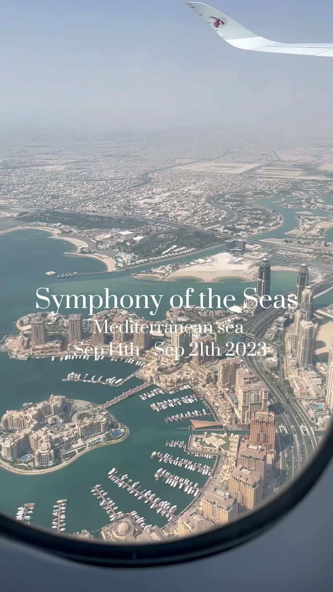 若松来海のインスタグラム：「クルーズ船  #symphonyoftheseas ⛴🤍 7つの街がある素敵な豪華客船、本当に幸せな時間を過ごせた🪿 これぜーんぶ、船の中ってびっくりだよね😮💭   #ロイヤルカリビアン  #royalcaribbean #豪華客船  #クルーズ船  #地中海  #地中海クルーズ  #ヨーロッパ旅行  #イタリア旅行  #フランス旅行  #スペイン旅行  #マヨルカ島 #カプリ島 #italytravel #francetrip #spaintravel #capri #napori #Marseille #rome #cruise #mediterranean #familytravel #familytrip」