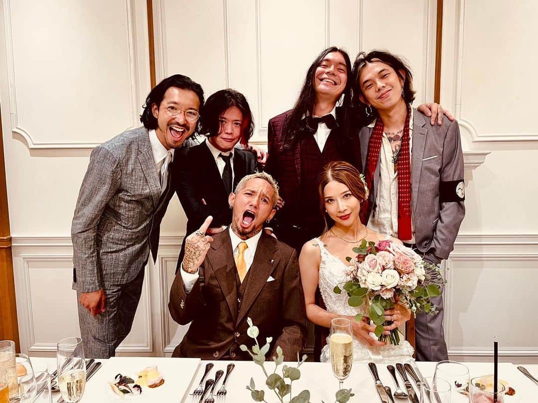 金子ノブアキさんのインスタグラム写真 - (金子ノブアキInstagram)「Jesse マリカちゃん おめでとう！！  #happywedding  @rize_official」9月25日 9時15分 - nobuakikaneko_official
