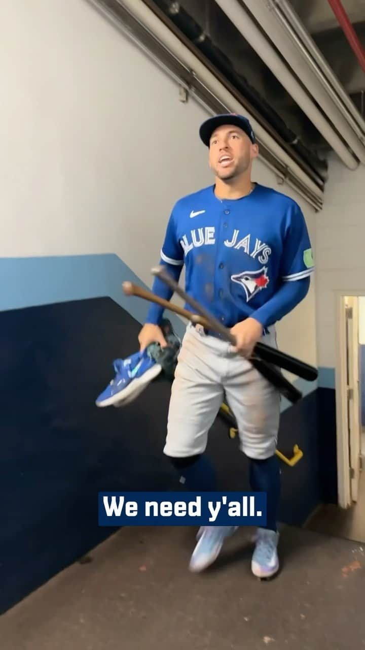 トロント・ブルージェイズのインスタグラム：「Coming home on a mission 😤 Toronto, we NEED you at the ballpark!🇨🇦 #NextLevel」