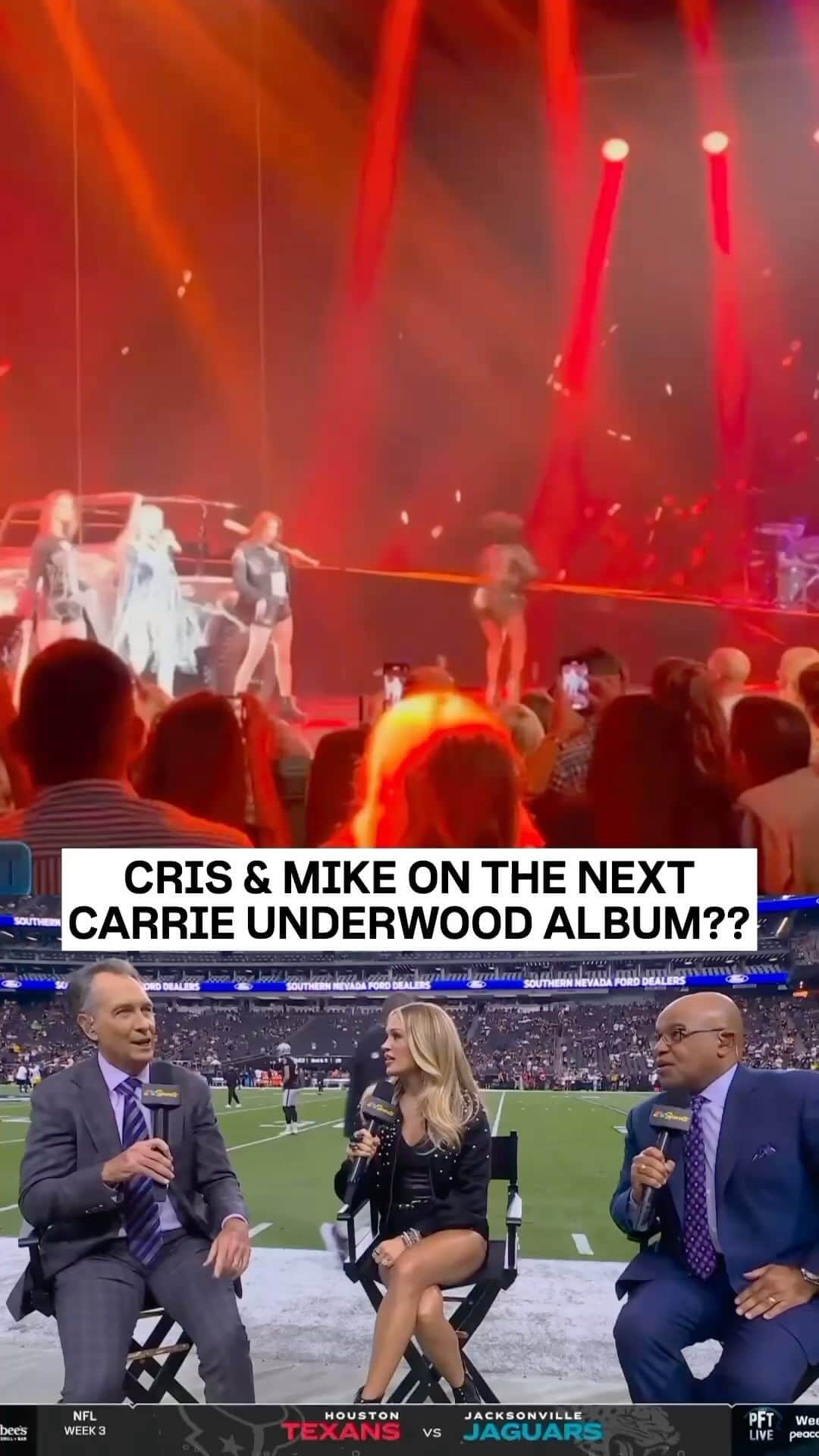 キャリー・アンダーウッドのインスタグラム：「We think Cris and Mike would be great features on a Carrie Underwood album.  📺 NBC and Peacock」