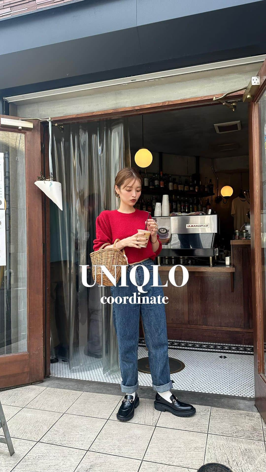 田畑佑莉のインスタグラム：「UNIQLO新作きてみた❤️UNIQLOには珍しいパフスリーブデザインなニット🧶 rain shoes ▷ @orientaltraffic_official × @lily02tbt   #orientaltraffic  #orientaltrafficbyyuri  #オリエンタルトラフィック #クルーネックパフスリーブセーター #イエベ春  #ヘアカラーベージュ  #150cmコーデ #beige #UNIQLO #newbalance  #newbalance530 #uniqloコーデ  #ユニクロ #ユニクロ購入品 #ニューバランス530 #GU #gu購入品  #GUコーデ #stylehinterになりたい  #stylehint @stylehint_official」