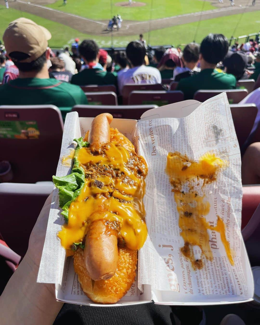 袴田彩会さんのインスタグラム写真 - (袴田彩会Instagram)「今年も来られた☺︎ サヨナラ勝利！ 天気も良くて最高な試合✨ 幸せな時間だったなぁ✧  #rakuteneagles  #楽天モバイルパーク宮城  #野球観戦」9月25日 12時40分 - ayae.ha