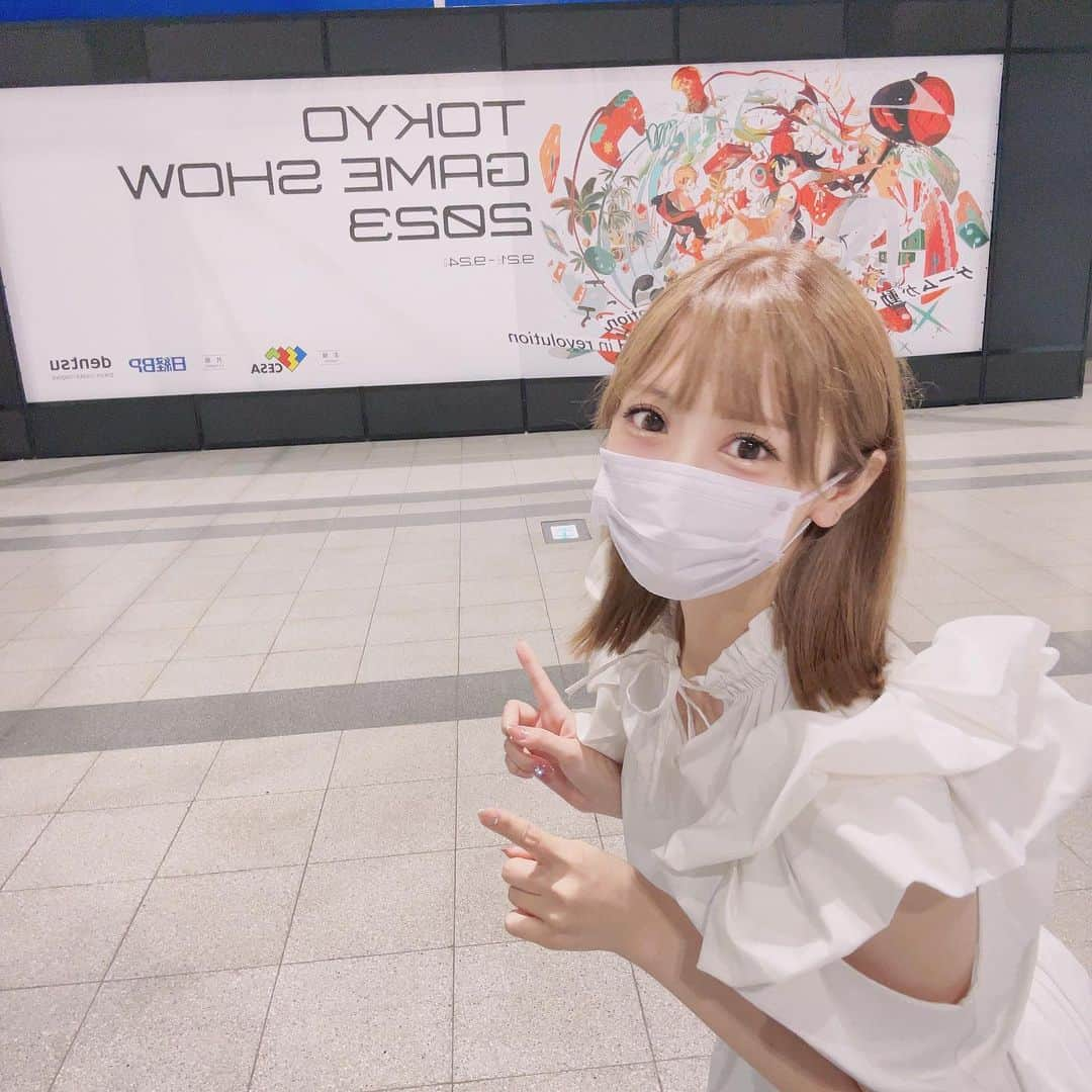 雪森れいらのインスタグラム：「22日東京ゲームショーに招待して 頂いたよぉ💕  2年ぶりに行ったけど 楽しかったよお☃️」