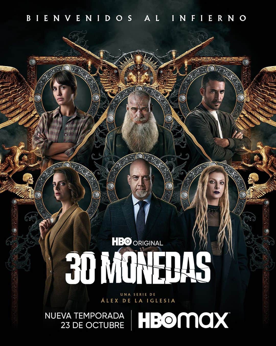 ミゲル・エンジェル・シルベストレのインスタグラム：「Bienvenidos al infierno. La temporada 2 de #30Monedas se estrena el 23 de octubre!!!」
