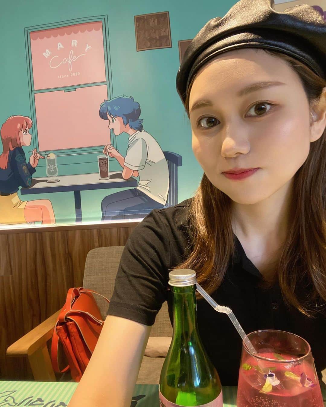 あゆたびのインスタグラム：「☕️マリマリマリーカフェ🍰  コースターはランダムなのにレイジとかなめが出てくれました🩵嬉しい〜！  #マリマリマリー #マリマリマリーカフェ #とくちゃんのチャルミス #レイジの人生観を変えたカレー #かなめのバイト先のハンバーガー #ルグレイ強めのアールグレイティー #大阪 #なんば #レトロポップ #シティポップ #마리마리마리 #오사카 #난바 #마리마리마리카페 #l4l #like4like」