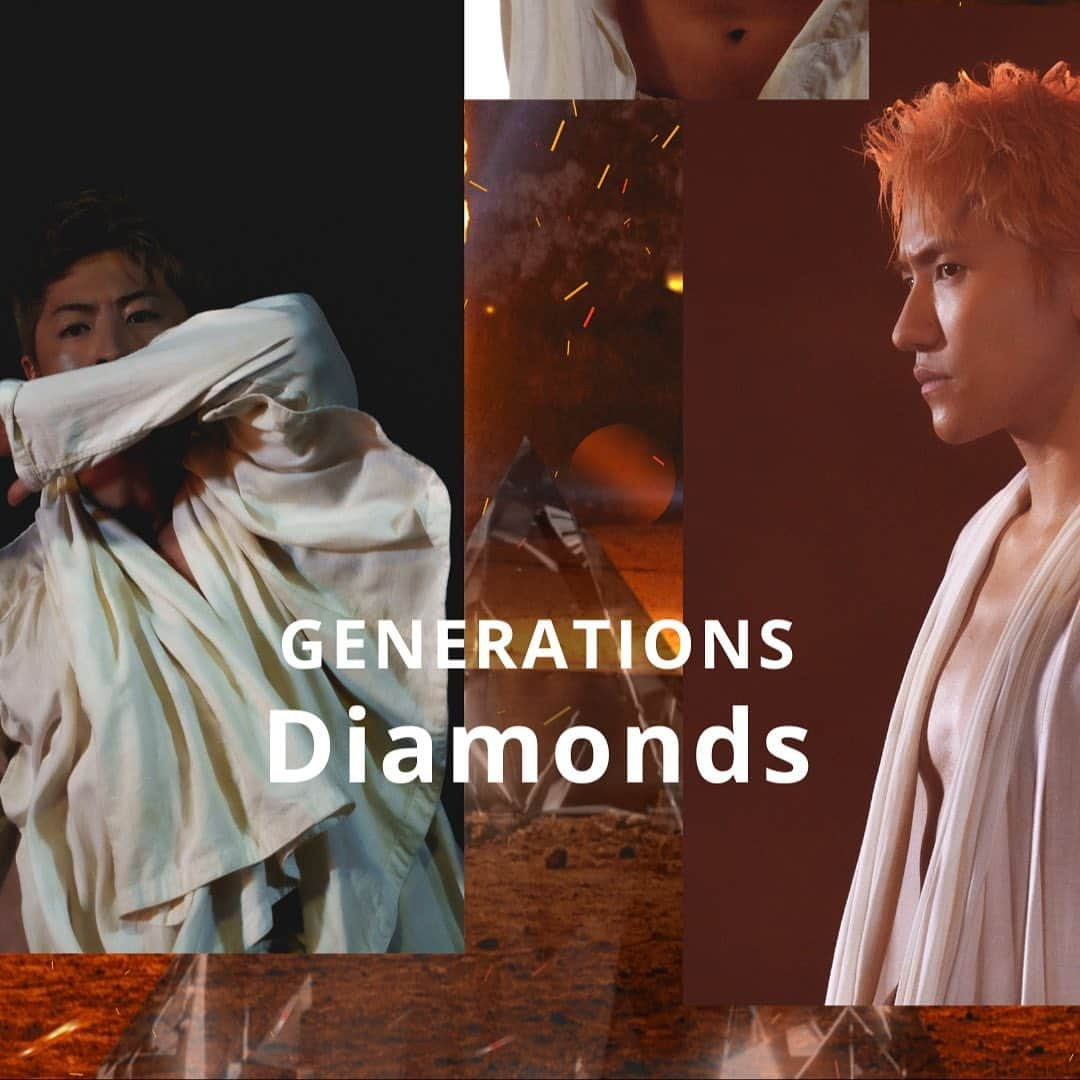 GENERATIONS from EXILE TRIBEさんのインスタグラム写真 - (GENERATIONS from EXILE TRIBEInstagram)「* ' Diamonds ' Music Video Off Shot  🎥Music Video https://youtu.be/CImdHOtBM3U  🎧Streaming / Download https://GENERATIONS.lnk.to/DMD_DLSTR  #GENERATIONS #Diamonds #GENE_Diamonds #GENE_集まれ騒げ繋がれ」9月25日 14時00分 - generations_official