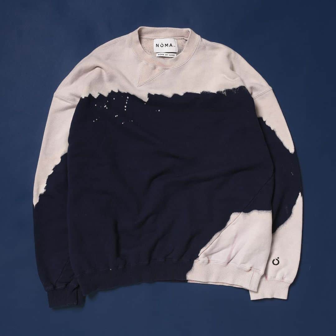 のインスタグラム：「NOMA t.d. Hand Dyed Twist Sweat ¥28,600  @noma_textiledesign   #nomatd #23aw #bshop」
