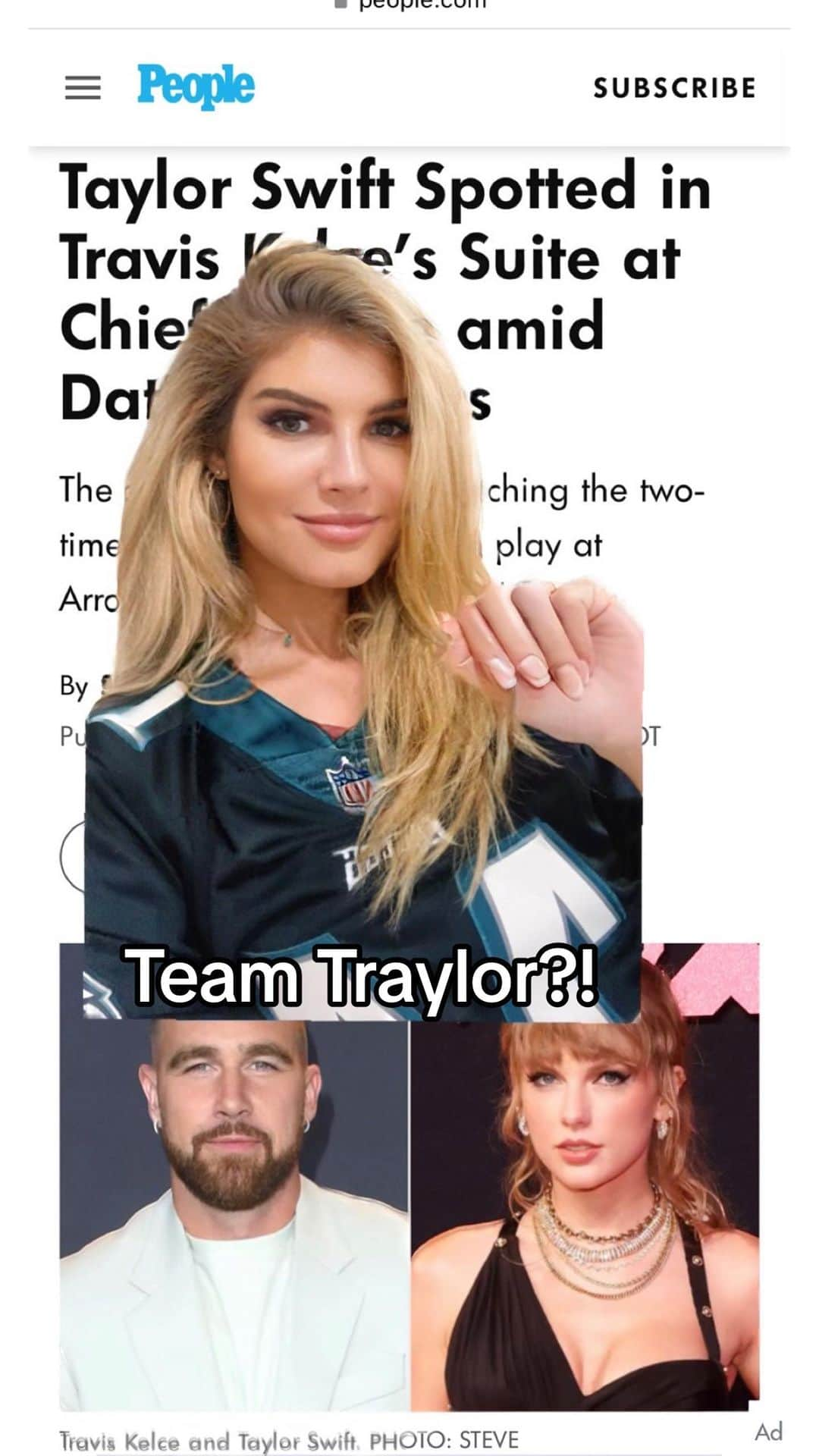 Ashley Haasのインスタグラム：「Are you loving or loathing this new relationship?! 🤔  🏈 or 🎤 #traviskelce or #taylorswift thought? #nfl fans and #swifties leave your comments please」