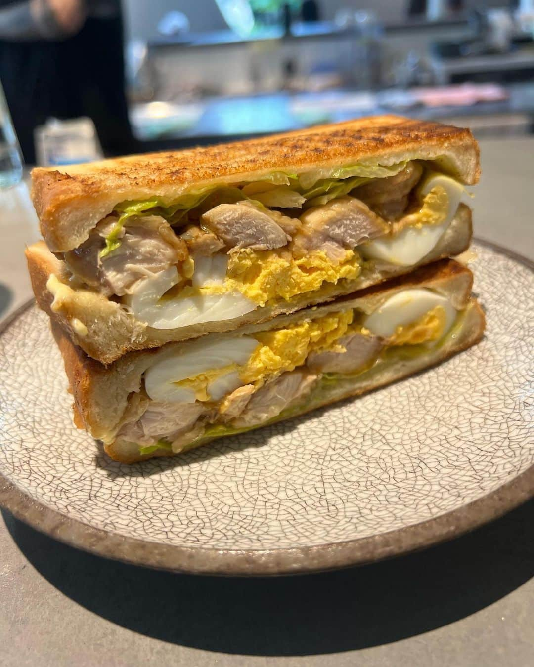 中村優さんのインスタグラム写真 - (中村優Instagram)「いつか食べたサンドイッチ🥪  (もっとどうでもいい投稿してこ〜っと🥱)」9月25日 15時46分 - nkmr_yu