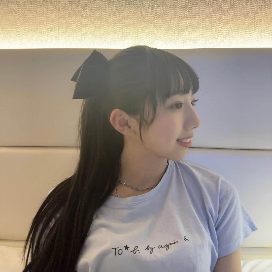 のインスタグラム：「☁️️꙳⟡  #07 #jk #fjk #idol #アイドル #リボン #ポニーテール」