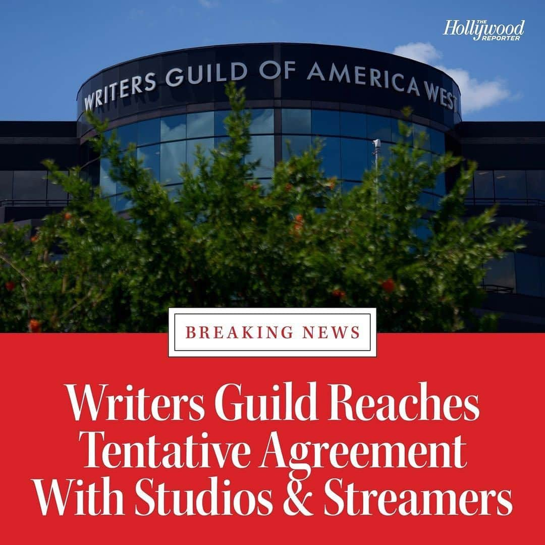 プリヤンカー・チョープラーのインスタグラム：「Bravo!!! This is the result of a committed, unified stance. ❤️ Hope that this positive momentum can drive closure on the SAG AFRA discussions too. 🙏🏽  •••••••••••  After several long consecutive days of negotiations, the #WGA and the #AMPTP have reached a tentative deal on a new contract in a major development that could precipitate the end of a historic, 146-day #WritersStrike.   More details at the link in bio. @hollywoodreporter」