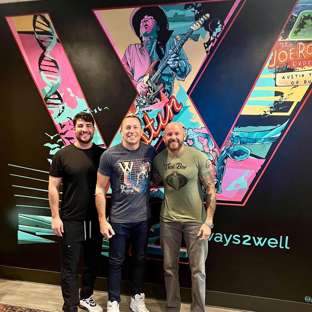 ジョルジュ・サンピエールのインスタグラム：「Big thanks to my friend @ferrisbuhler81 & @ways2well for helping me recover.」