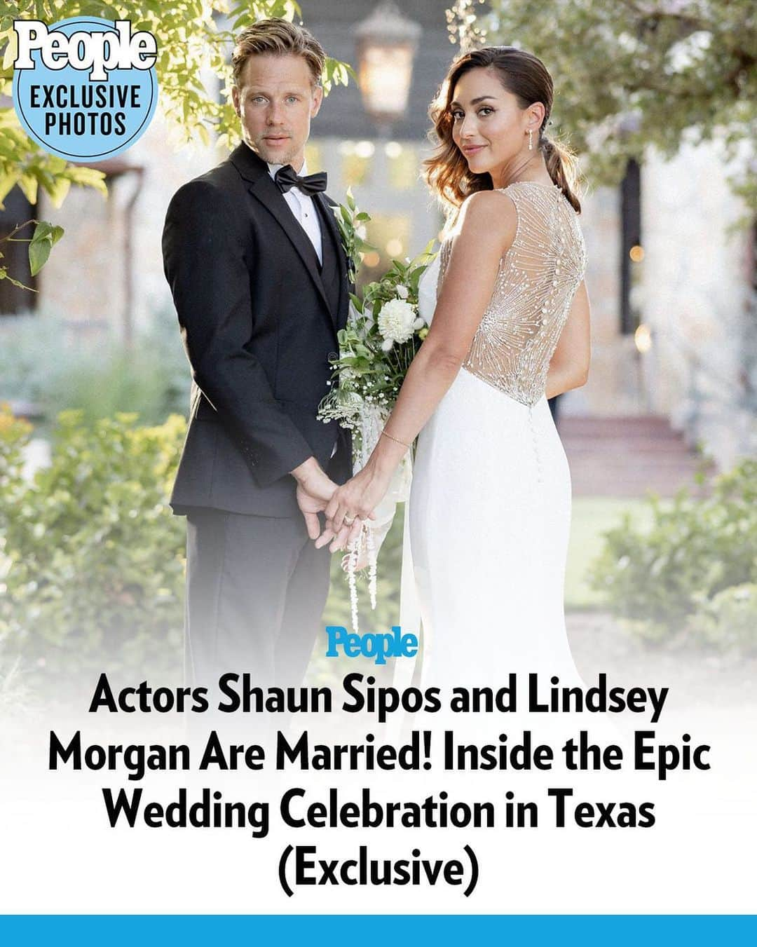 リンジー・モーガンさんのインスタグラム写真 - (リンジー・モーガンInstagram)「Shaun Sipos and Lindsey Morgan are officially husband and wife! 💍The stars of ‘Outer Range’ and ‘The 100’ tied the knot in a three-day wedding celebration in Dripping Springs, Austin, Texas over the weekend.   "Making this kind of commitment and testament to each other in front of our family and friends; to honor, love and respect through thick and thin means so much to me," Lindsey tells PEOPLE. "My parents divorced when I was young, and so for me, my decision for marriage was very important. I take our vows wholeheartedly."   Tap the link in bio for all the details!   | 📷: CHARMING IMAGES BY MARCIN PAWLOWSKI」9月26日 2時23分 - linzzmorgan