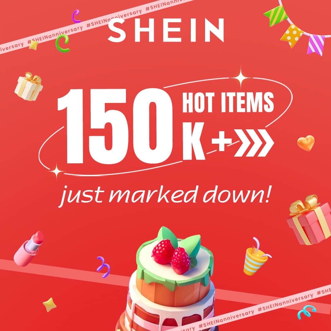 SHEINのインスタグラム：「It’s our 15th anniversary and we’re throwing a party! 🎉 Join us as we celebrate with new fall arrivals on the low 🤑   #SHEINanniversary」