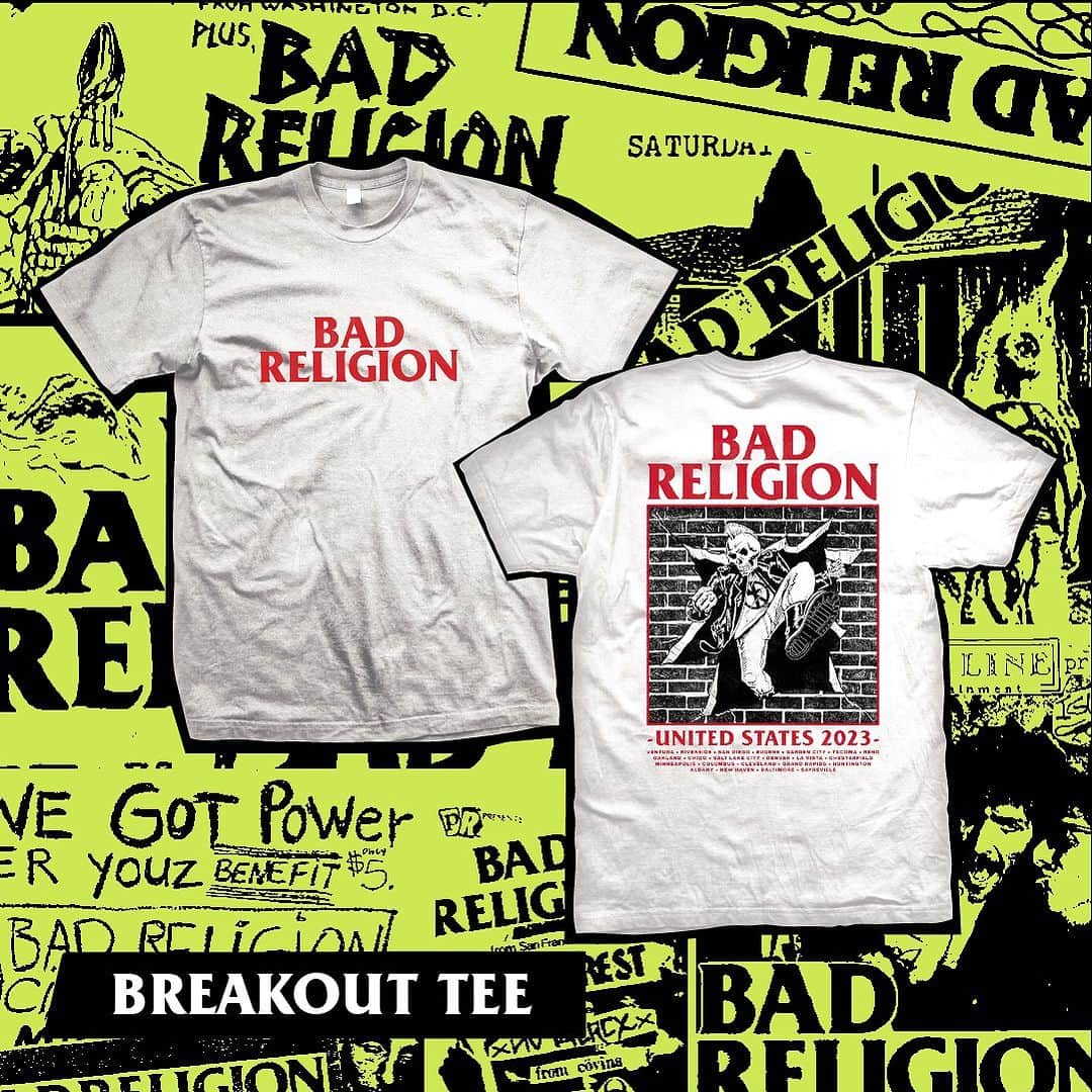 Bad Religionさんのインスタグラム写真 - (Bad ReligionInstagram)「MERCH DROP! 🔥 Fall tour edition. #yahey @mrtsurt」9月25日 18時40分 - badreligionband
