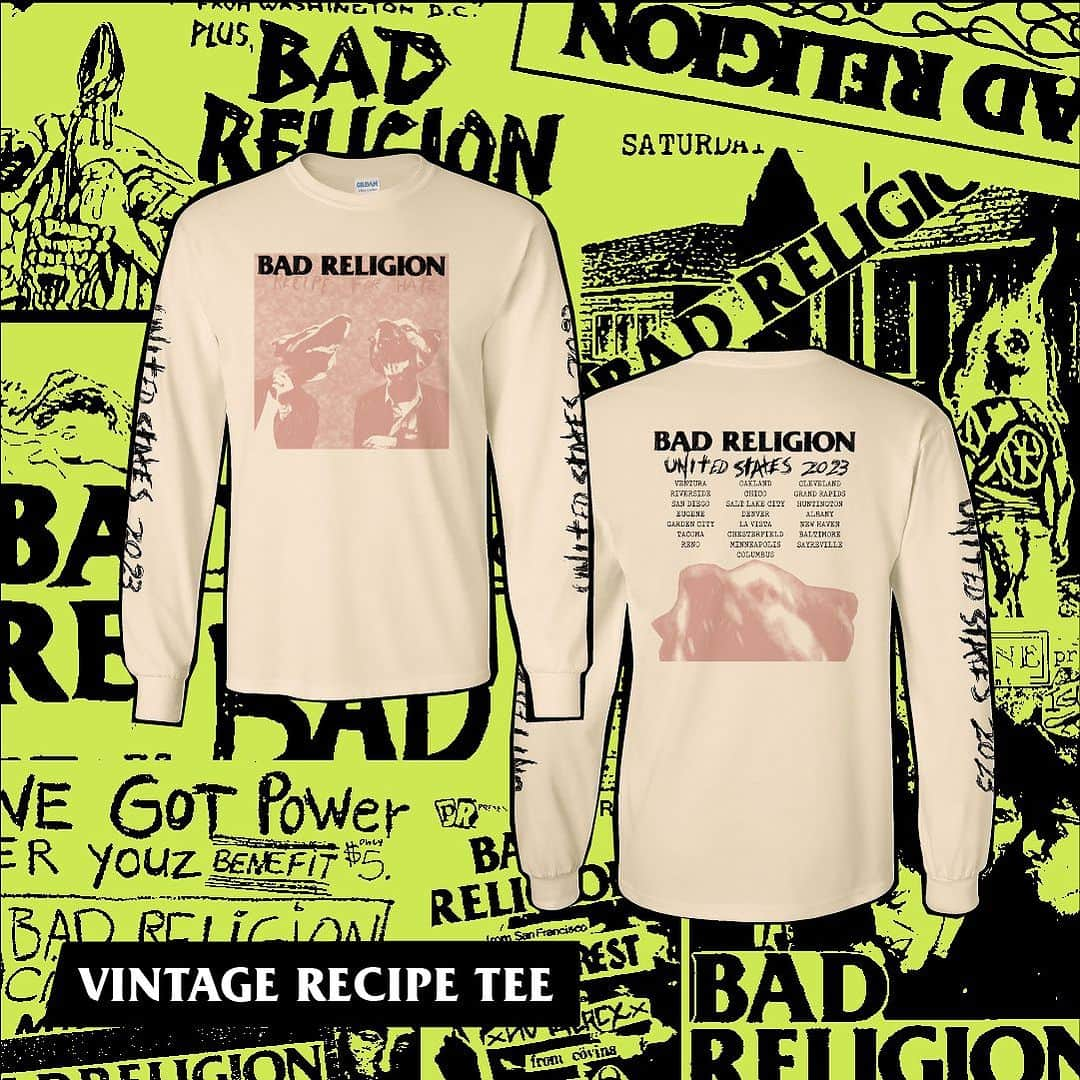 Bad Religionさんのインスタグラム写真 - (Bad ReligionInstagram)「MERCH DROP! 🔥 Fall tour edition. #yahey @mrtsurt」9月25日 18時40分 - badreligionband