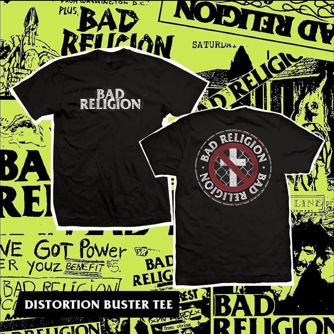 Bad Religionのインスタグラム：「MERCH DROP! 🔥 Fall tour edition. #yahey @mrtsurt」