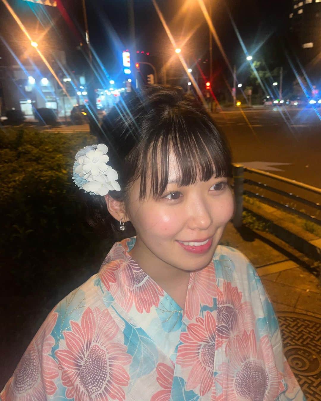 杉山まひろさんのインスタグラム写真 - (杉山まひろInstagram)「花火大会行けてうれしかった！！ すべりこみで夏を感じれた🍉 #浴衣」9月25日 18時53分 - _mahirosugiyama_