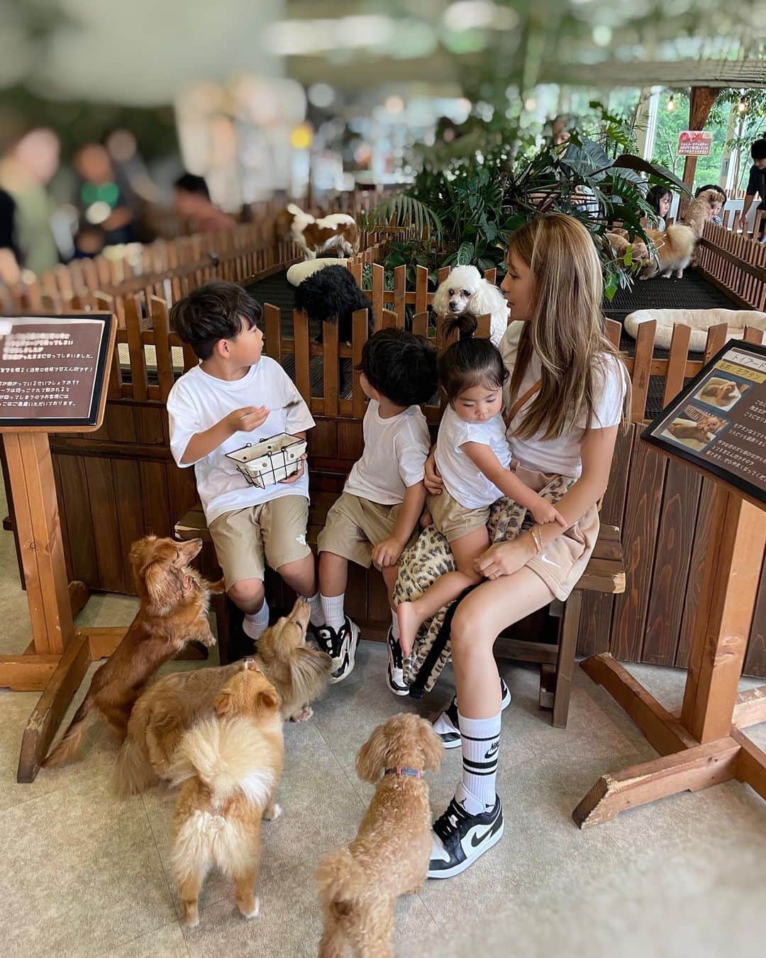 -LIFE IS FUN-さんのインスタグラム写真 - (-LIFE IS FUN-Instagram)「箱根園🐕🐩  はじめて行ったんだけど ふれあいめちゃくちゃ出来て 施設が大きすぎずこじんまりしてて ゆったり〜な感じがすっごく良かった〜🥹🤎🤍  #箱根#箱根旅行#子連れ旅行#子連れ宿 #子連れ#家族旅行#家族コーデ#3兄妹 #お揃い#ホテル#子連れ旅行#佳ら久#娘コーデ  #お揃いコーデ#3兄弟コーデ#息子コーデ #男の子ママ#女の子ママ#30代ママ#30代パパ #ママコーデ#パパコーデ#旅行コーデ #シミラールック#3兄妹#リンクコーデ#hakone #family#familytrip#trip#coordinate#japan」9月25日 19時00分 - kiyoko1207