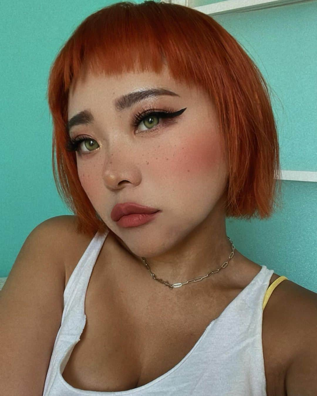 miniさんのインスタグラム写真 - (miniInstagram)「New HaiR🔥 @ogamiksk ✂️✨  今年の夏は、ずっと気になってたOrange HaiRにしたよ🧡🧡🧡 はじめてのオレンジヘア🍊 めちゃくちゃ気に入ってる🤩👍🏾  ピンクよりアフターケア簡単だし、落ちてきてカラーシャンプーしてもピンクみたいにムラにならないし、楽🥹🧡🧡  ガミちゃんありがとう🥹🙏🏽❤️‍🔥 @ogamiksk   #newhair #hair #orangehair #haircolor #オレンジヘア #pr」9月25日 19時13分 - mini.stagram