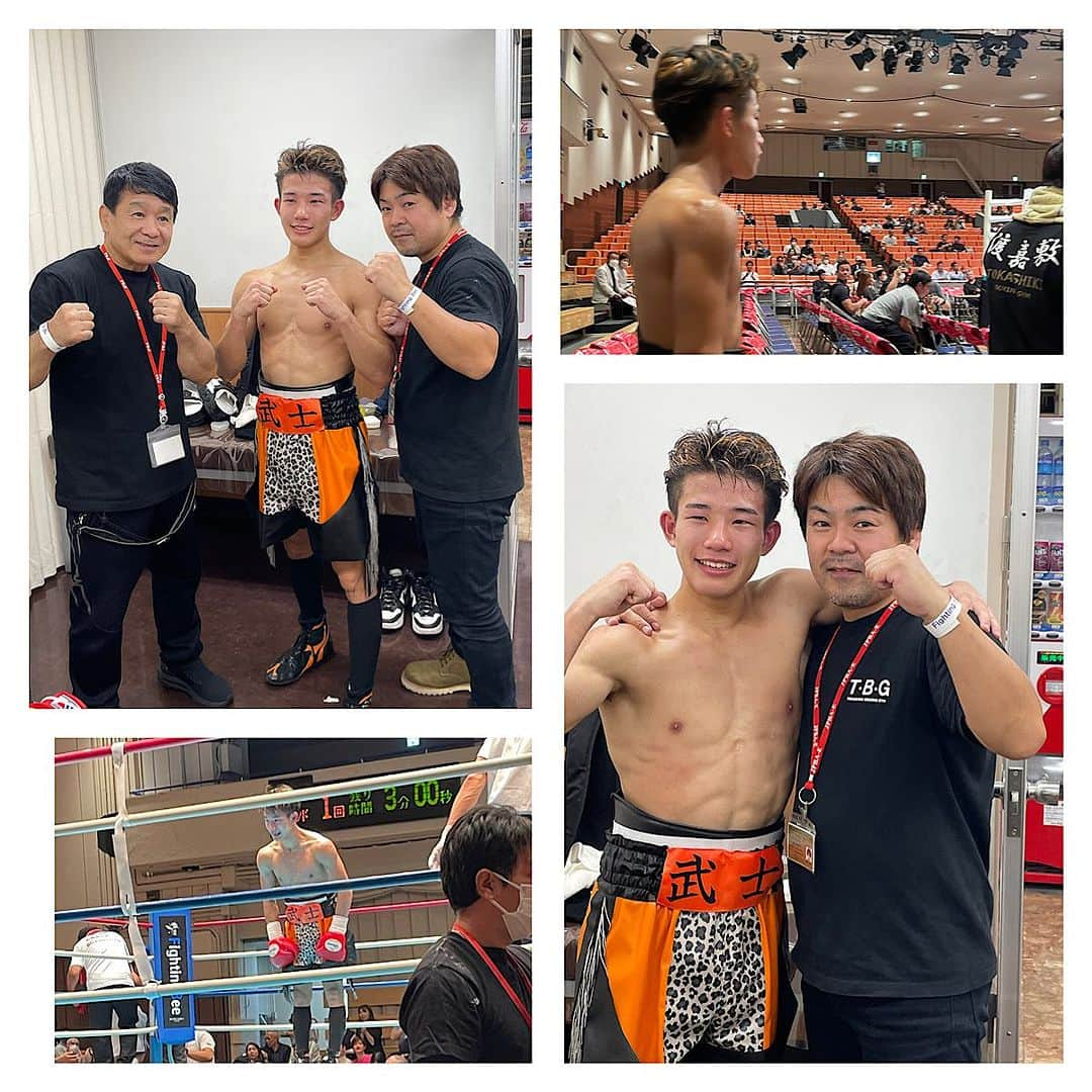 渡嘉敷勝男（渡嘉敷ボクシングジム）のインスタグラム：「2023.9.25後楽園ホール fighting bee L.フライ級デビュー 和田武士　3R TKO勝ち 応援ありがとうございました！  #渡嘉敷ボクシングジム #後楽園ホール #boxing #boxer  #デビュー戦 #和田武士」