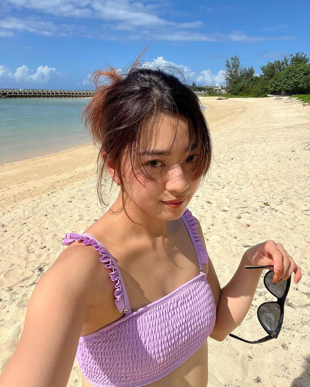 武部柚那のインスタグラム：「まだ夏終わってない🌺🫶🏻」