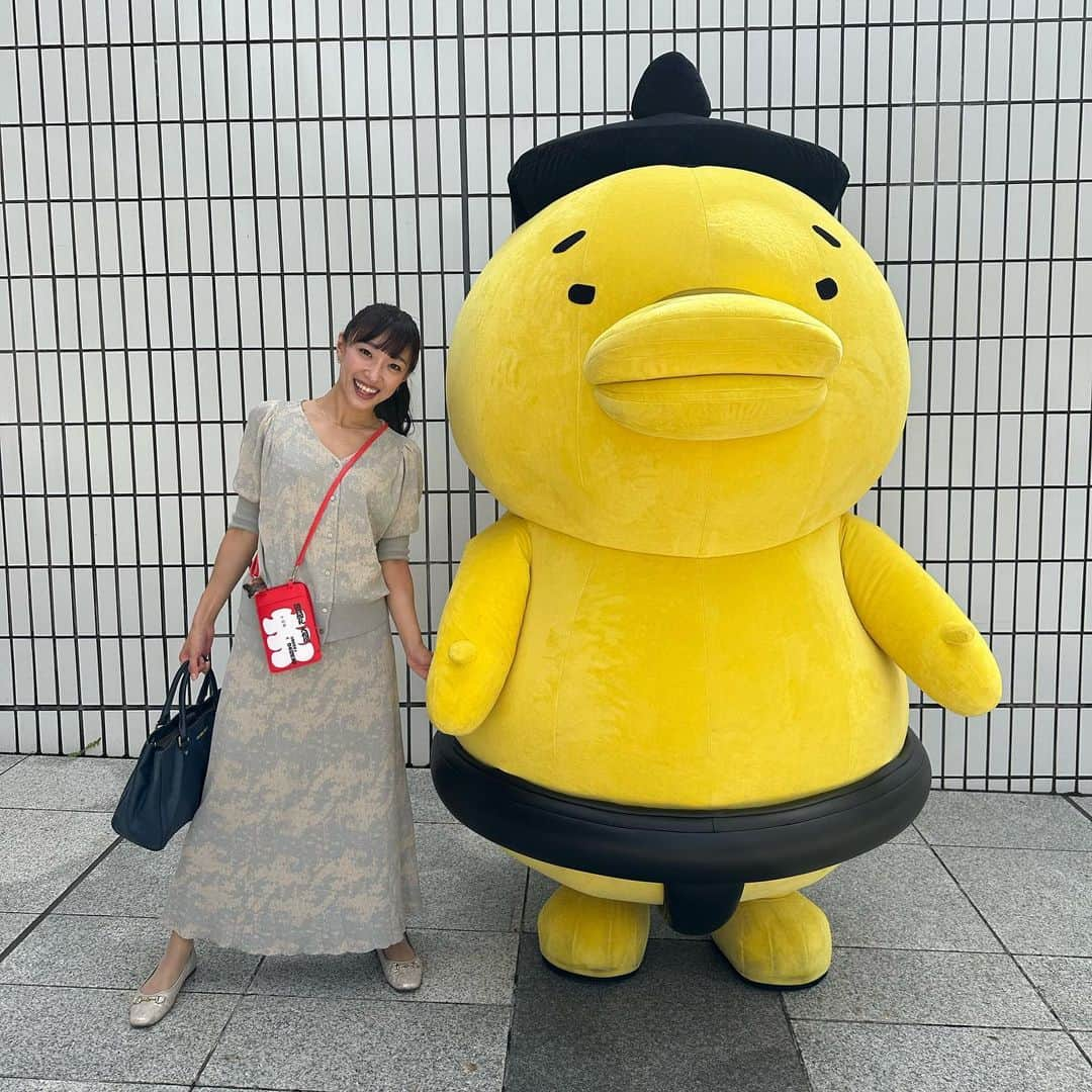 藤田舞美さんのインスタグラム写真 - (藤田舞美Instagram)「❁︎ 会いたかったあんこ山🥹🫘🫶 * #思い出投稿  * #あんこ山 #ハッケヨイせきトリくん #大入袋 #大入袋スマホショルダー #大相撲 #大相撲九月場所 #大相撲秋場所 #大相撲観戦 #相撲好き #相撲女子 #両国 #両国国技館 #sumo #sumowrestler #japanphoto #instajapan #ホリプロアナウンス室」9月25日 19時58分 - maimifujita