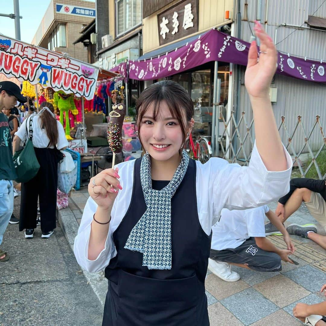 関さくらさんのインスタグラム写真 - (関さくらInstagram)「地元のお祭り🍧🍌🩵」9月25日 20時34分 - ssakura0212