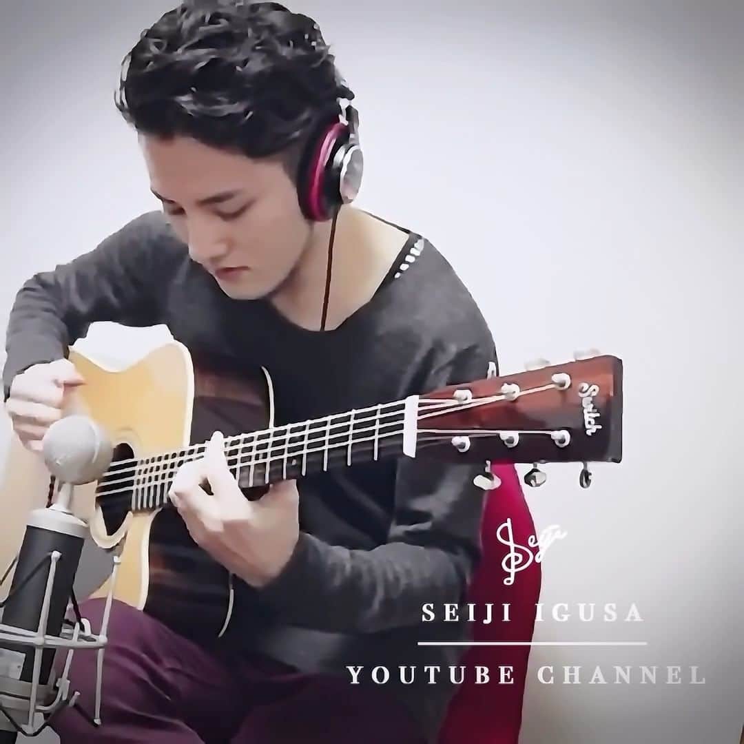 のインスタグラム：「Hybrid guitar & Hybrid hair.  #electricguitar #acousticguitar」