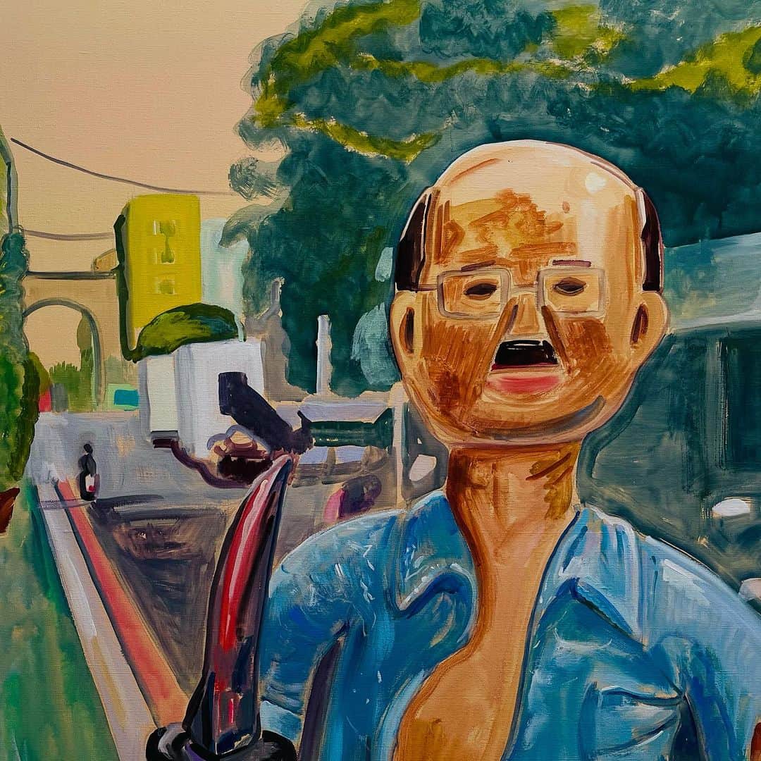 デハラユキノリのインスタグラム：「キャラクターと肖像画 10/7〜 モグラグギャラリー  #deharayukinori  #satoshiyamamoto  #mograggallery」