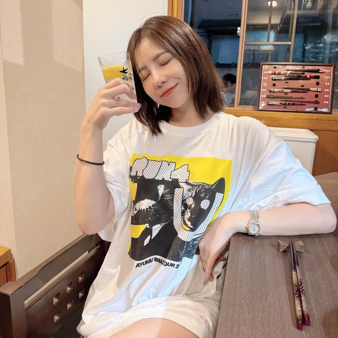 吉澤友貴さんのインスタグラム写真 - (吉澤友貴Instagram)「推し活されたり推し活したり充実した1日でお酒もご飯もうんまうんまでした🍚🍶💓」9月25日 22時21分 - yuki_yoshizawa_
