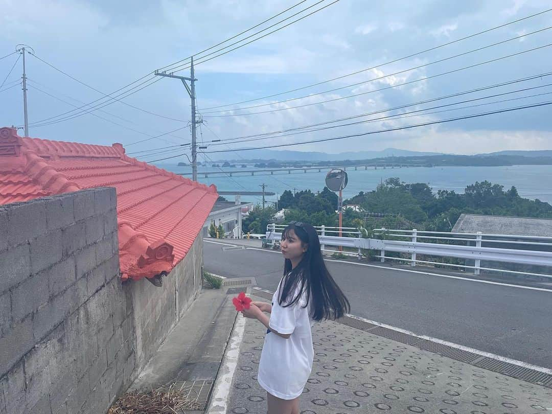 天海ありいのインスタグラム：「夏っぽくてお気に入りpic🌺⛅️」