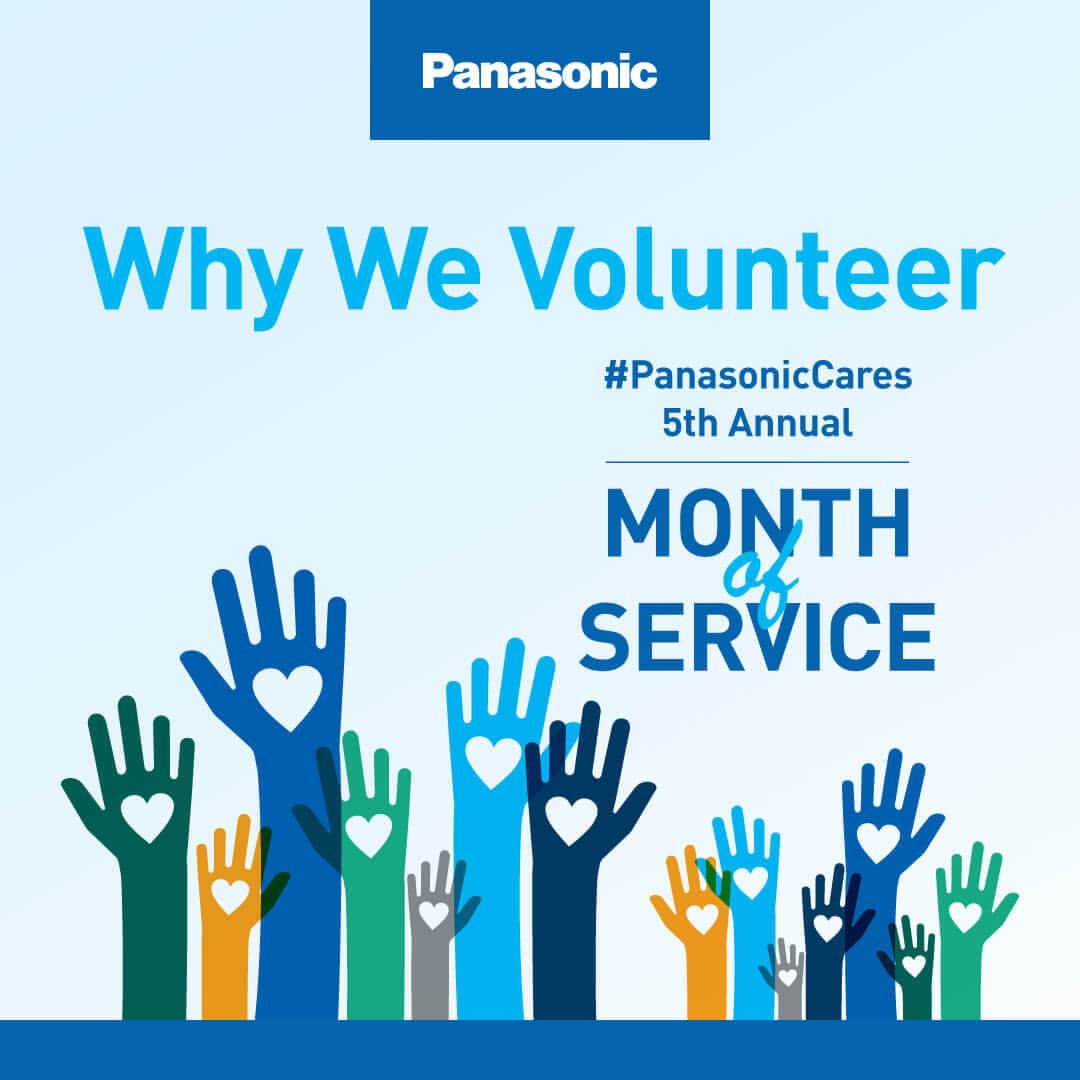Panasonicのインスタグラム：「As we head into the last week of #PanasonicCares 5th Annual Month of Service, our extraordinary employees reflect on volunteerng and share their why. What’s yours? #LifeAtPanasonic」