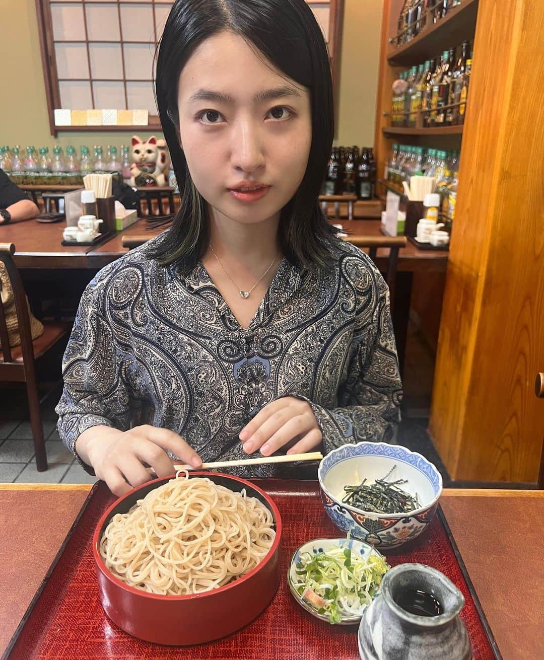 AO さんのインスタグラム写真 - (AO Instagram)「蕎麦活💪  来るの2回目 いや3回目か？  丸っこくて細い蕎麦 薬味ネギだけじゃなくて カイワレとミョウガも入って贅沢 いつも通りとろろ  #福島屋#蕎麦#そば屋#渋谷蕎麦#蕎麦活」9月25日 23時10分 - ao_sekiguchi