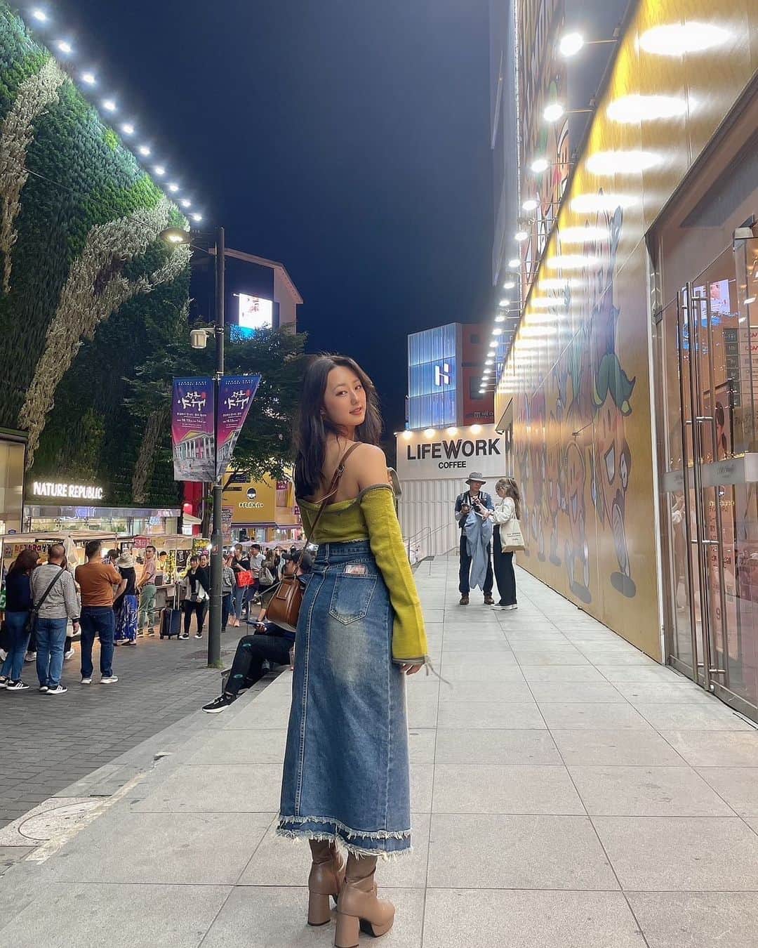 のインスタグラム：「1日目終了✈  #한국여행 #명동」