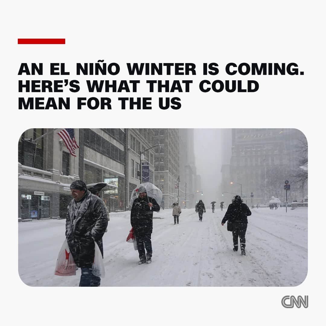 CNNさんのインスタグラム写真 - (CNNInstagram)「Fall has only just begun, but it’s not too soon to look ahead to winter, especially since this one may look drastically different than recent years because of El Niño.  This winter will be the first in a few years to feel the effects of the phenomenon, which has a sizable impact on the weather during the coldest months of the year.  El Niño is one of three phases of the El Niño Southern Oscillation, which tracks water temperature changes in the equatorial Pacific Ocean that can have rippling effects on weather patterns around the globe. The El Niño phase occurs when these ocean temperatures are warmer than normal for an extended period.  Click the link in our bio for more.  📸: Selcuk Acar/Anadolu Agency/Getty Images」9月25日 23時13分 - cnn