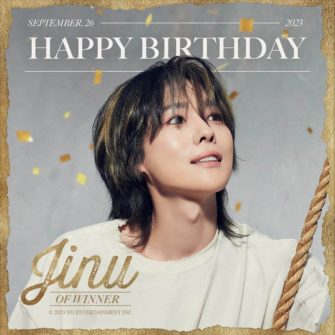 WINNERのインスタグラム：「[JINU] HAPPY BIRTHDAY🐰  #WINNER #위너 #JINU #김진우 #HAPPYBIRTHDAY #20230926 #YG」