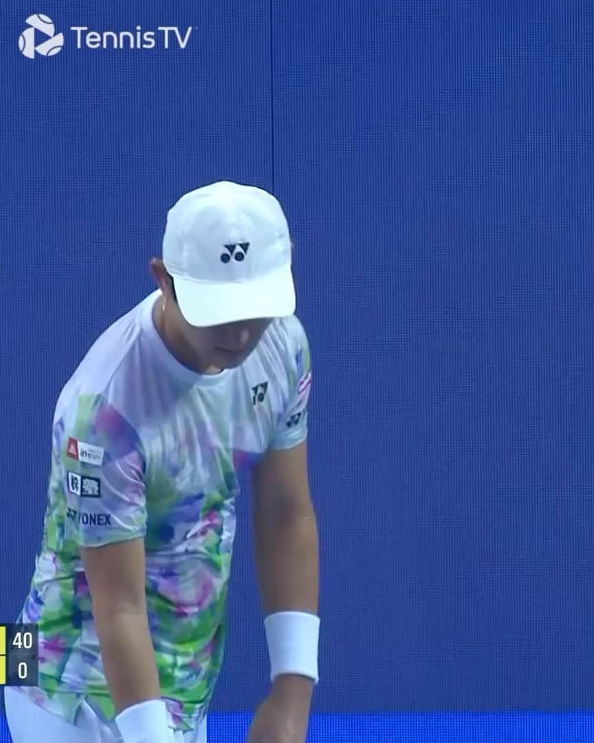 西岡良仁のインスタグラム：「Into FINAL!!!!! Let’s goooo💪💪💪💪💪 #china #zhuhai #atptour #atp250 #tennis #中国　#珠海　#テニス　#決勝　#バースデーウィーク　#27歳最後の日　#パワーくれ　#バースデーウィークだけ本当に強いのなんで」