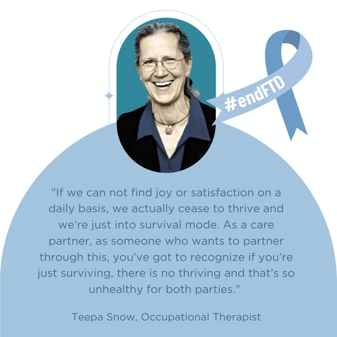 のインスタグラム：「Please set some time aside for yourself today. Commit to making this a practice for your own health and wellness. Tell me what you'll be making time for below ⬇️ ⁠ Head to the link in my bio to watch Teepa Snow's full interview for Day 2 of World FTD Awareness Week 🩵⁠ @teepasnows_pac  ⁠ #worldftdawarenessweek #frontotemporaldementia #caregiving #icareaboutftd #wecareaboutftd #endftd」