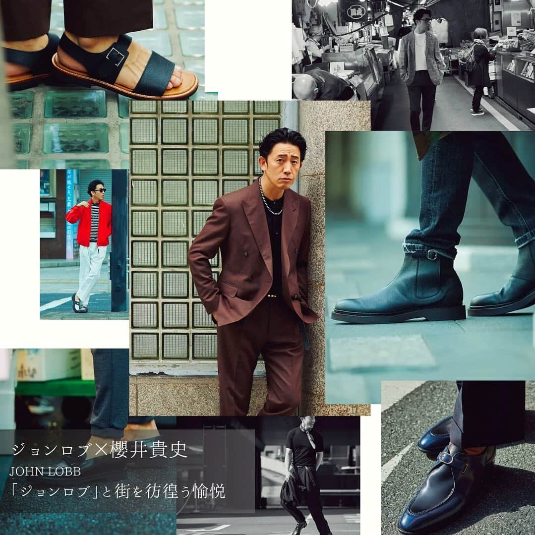 櫻井貴史のインスタグラム：「@johnlobb × 櫻井貴史  Thankyou! @oceans_magazine  なかなかやらない顔」