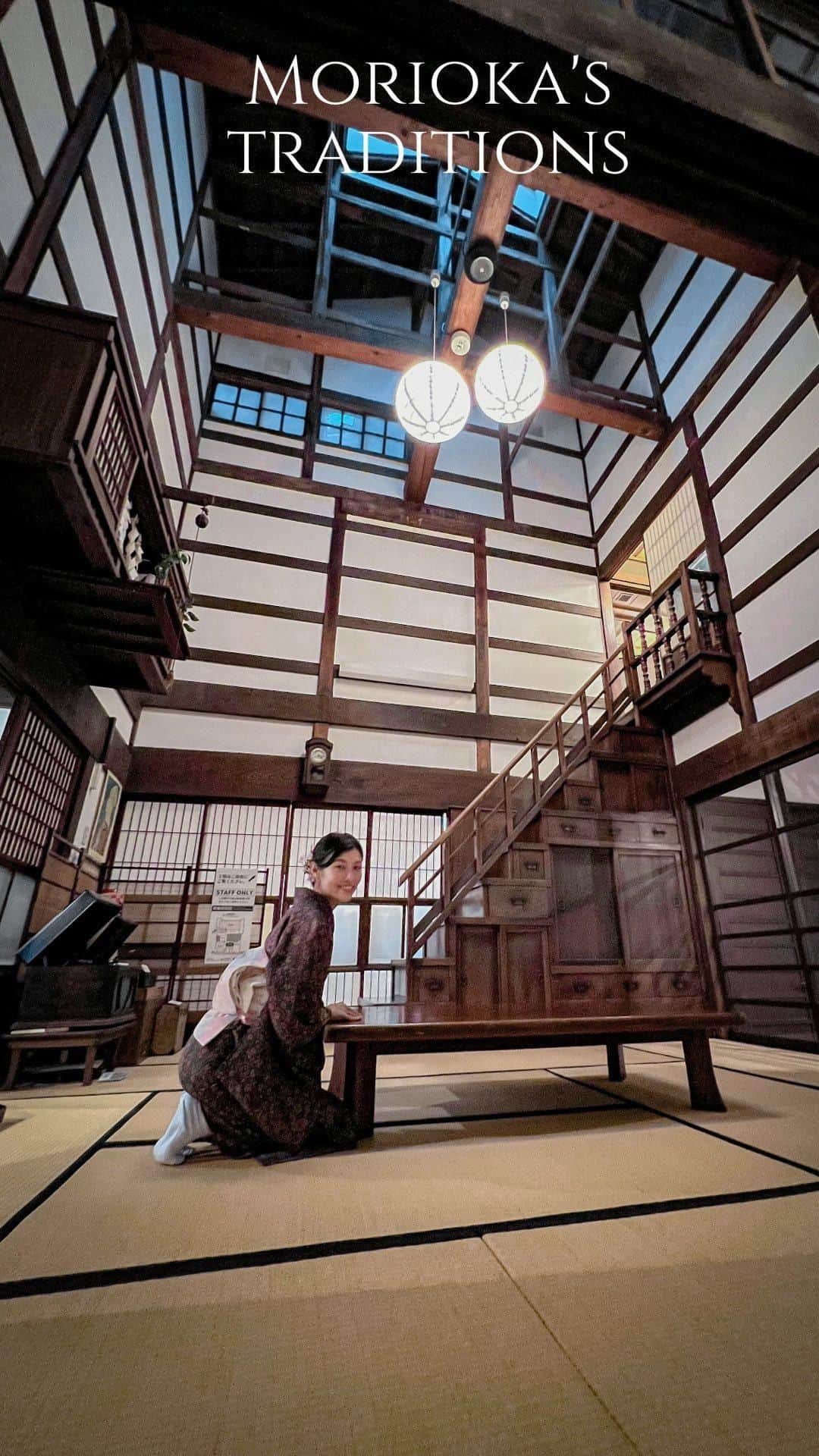 のインスタグラム：「【Morioka’s traditions】  Other than the famous Three Great Noodles, historical building and ironware, Morioka offers authentic cultural experiences too, at Morioka Machiya Monogatari Museum.  Dress up in your choice of kimono/yukata and enjoy a simple tea ceremony using Nanbu-Tekki chagama (tea kettle), then take a stroll around the photogenic merchant town full of yesteryears charm.   If you are up for the challenge, try the taiko experience at the Hamato Hall and feel the beat of “Nanbu Yoshare Bushi”, a folk song from the Shizukuishi Region. Check out @hosokawakai_minbu!   📍Morioka City, Iwate Prefecture   #iwate #morioka」