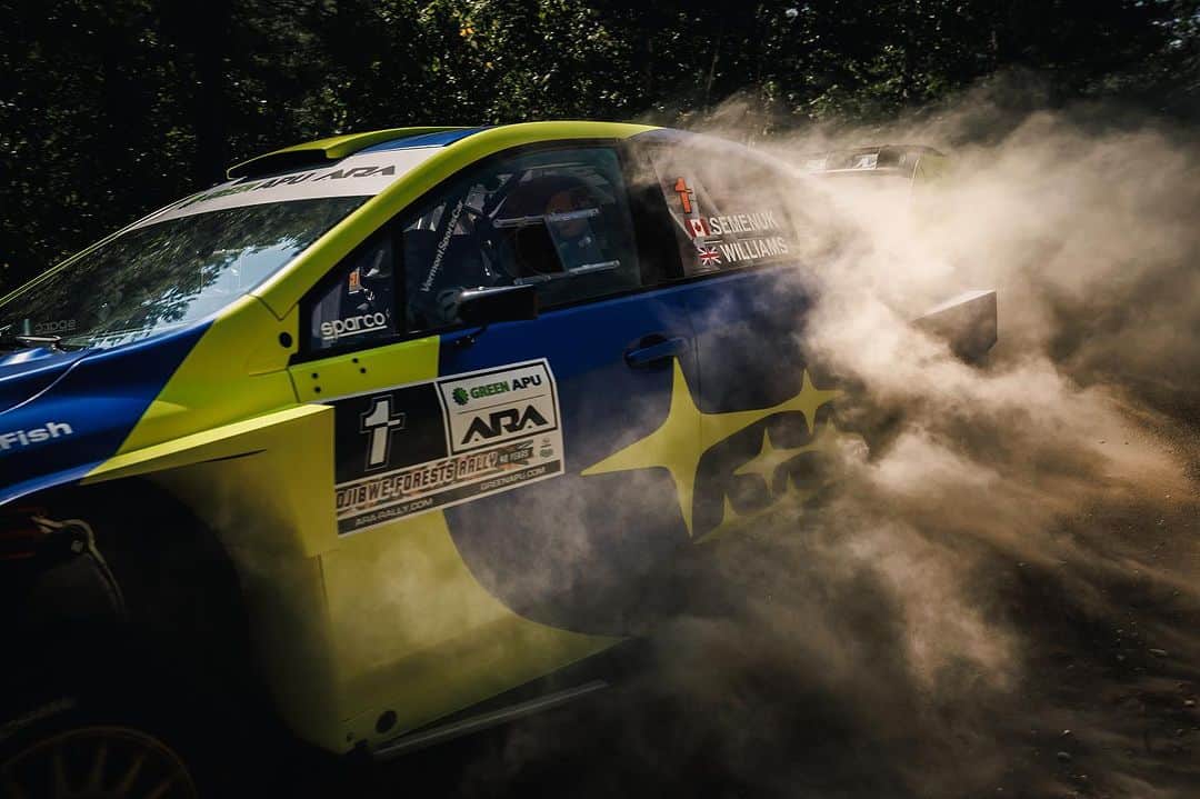 のインスタグラム：「Tempest  #subaruwrx #rally #subaru #motorsports #wrx  Photo: @trevorlydenphoto」