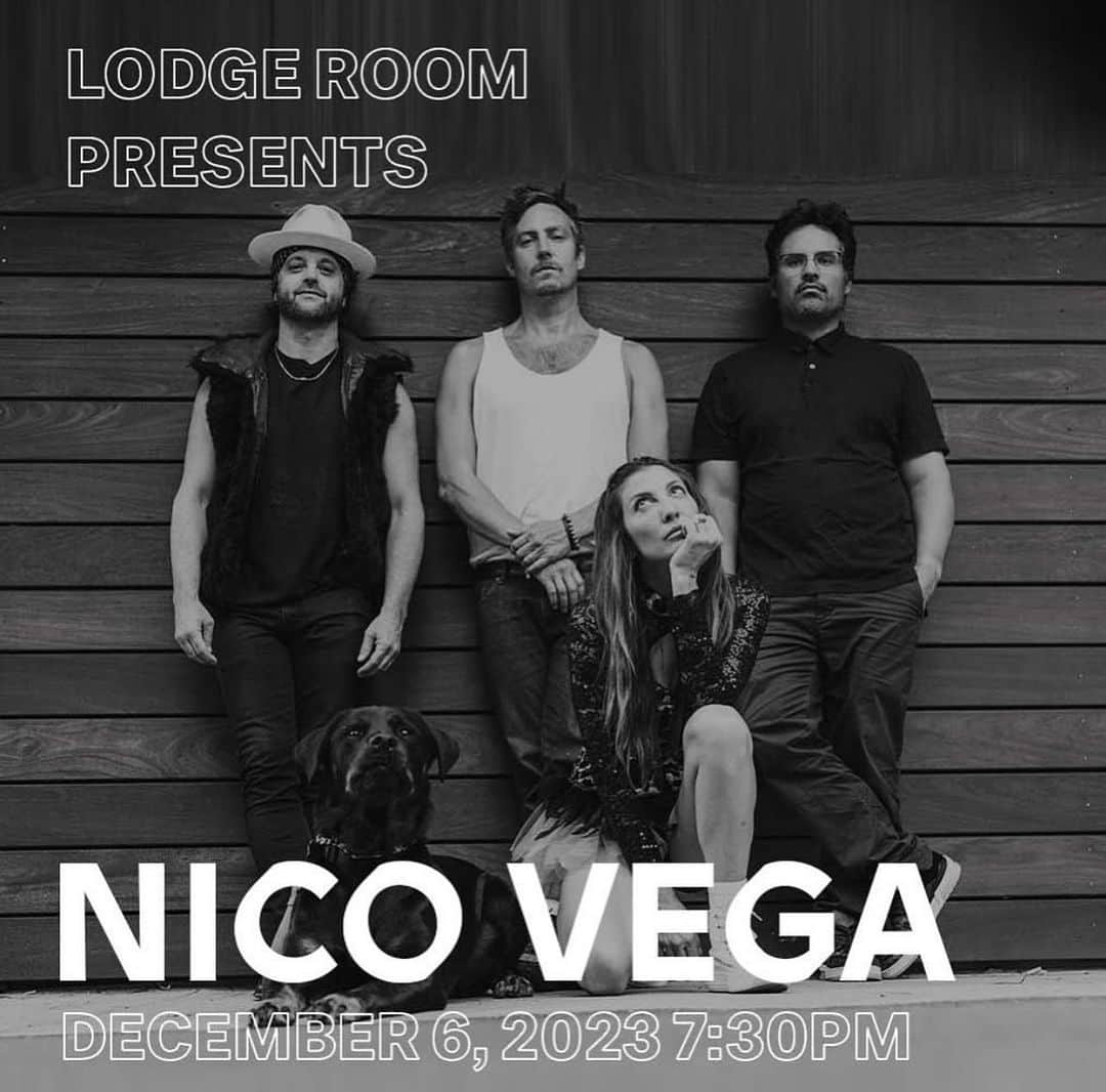 マイケル・ペーニャのインスタグラム：「“Nico Vega Family Reunion” dec 6th at Lodge Room in LA!!!  We are excited to announce the official Nico Vega reunion party Dec 6th at the lodge room in LA. I’m so fortunate to play with these amazing people. Would love to see you all at the show!!! Link in my bio」