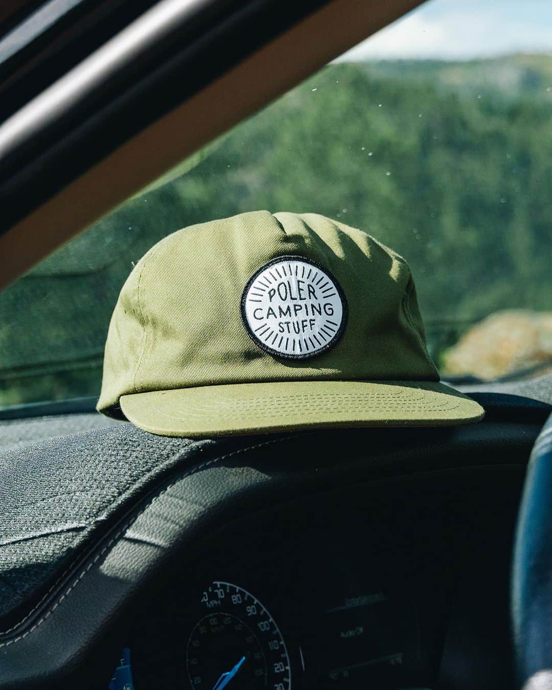 Poler Outdoor Stuffのインスタグラム：「Our Camping Stuff patch hat is the perfect blend of fit and comfort. This 5 panel, unstructured, cotton twill gem will keep ya happy when the suns out and trying to get in your eyes. Check this and the full Fall 24 collection in the link below.」