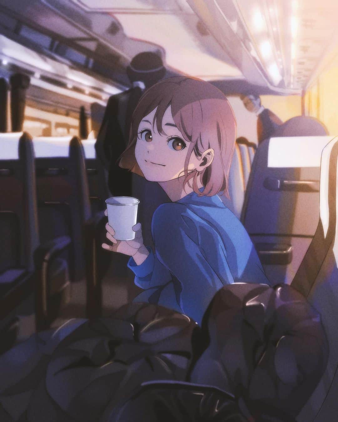 夏目雛子のインスタグラム：「Orginal illustration  #conceptart #conceptartist #characterart #artstyle #digitalpainting #digitalartist #digitalillustration #digitaldrawing #anime #manga #girldrawing #イラスト #イラストグラム #original #創作」