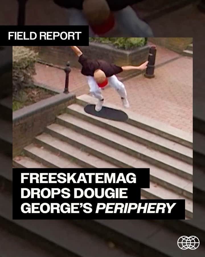 The Berricsのインスタグラム：「Field Report:  @freeskatemag drops @dougiegeorge’s latest video part, “Periphery”, produced by the mastermind behind @orwellian.world.landscape, @al_hodgson. Filmed primarily in Brighton and London, this masterpiece showcases Dougie’s exceptional manual balance, lightning-fast footwork, and spot selection—all with his signature style. Behind the lens, we have @pertharms and @al_hodgson , with Quentin filming half, and Al bringing his editing wizardry to the mix. The VX aficionados, Al and Quentin, have created a visual feast that transports us to the streets of Brighton and London, where Dougie George’s skating reigns supreme… ”Periphery” is a  of jaw-dropping tricks, magnificent manual balance, lightning-fast footwork, immaculate spot selection and impeccable style.  Click the link in bio to watch the full video now showing on TheBerrics.com #skateboardingisfun #berrics」